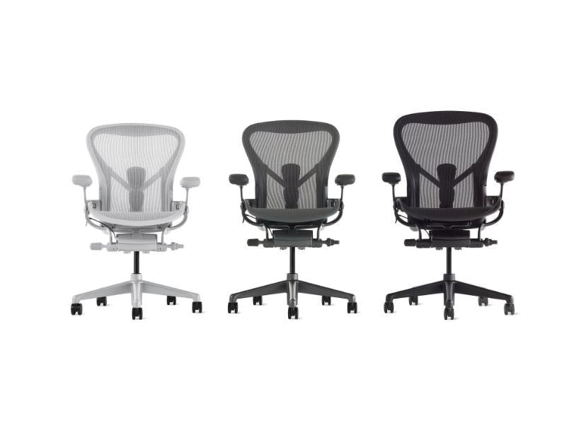 HM Aeron Remastered Chair Colour Onyx (Matte Metal Base)