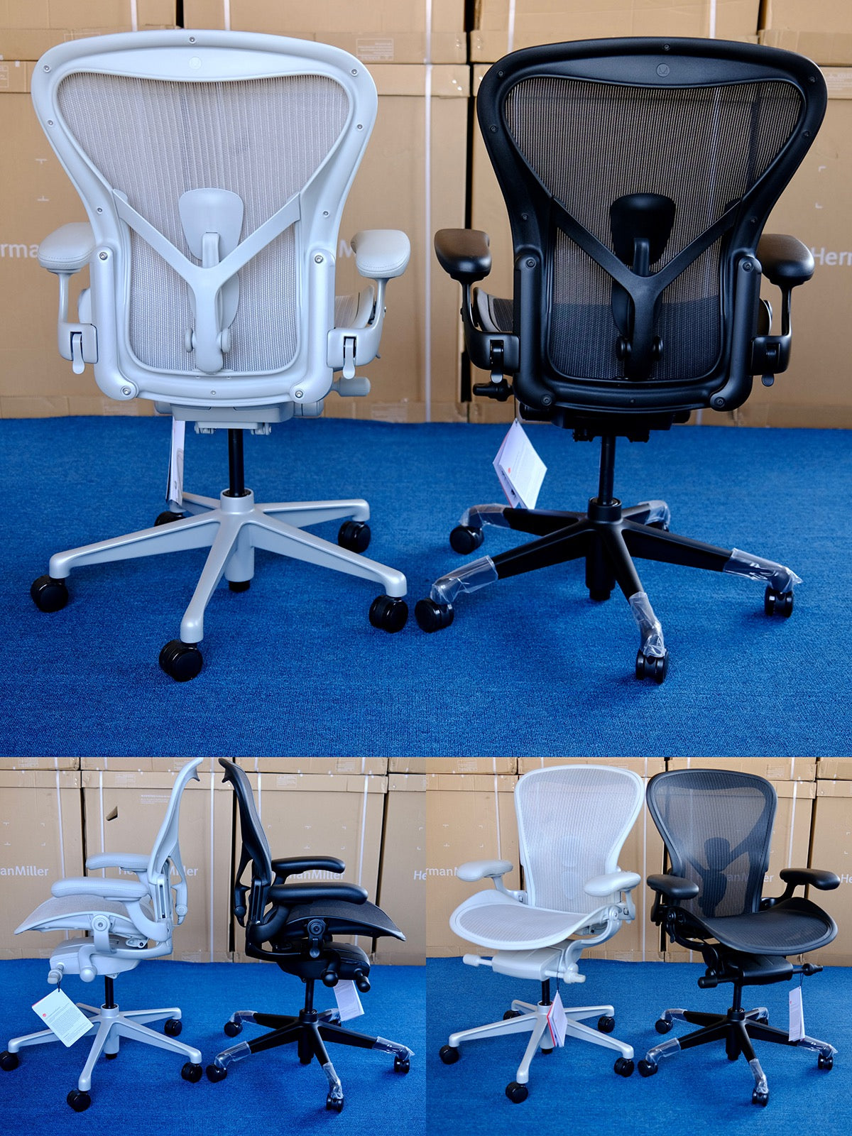 HM Aeron Remastered Chair Colour Onyx (Matte Metal Base)